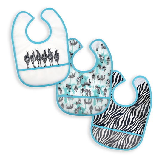 PEVA Bib Set - Zebra - ittybittybubba