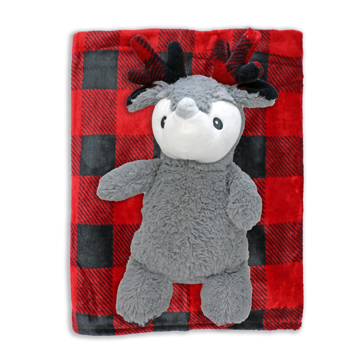 Reindeer Plush Toy with Blanket Set - ittybittybubba