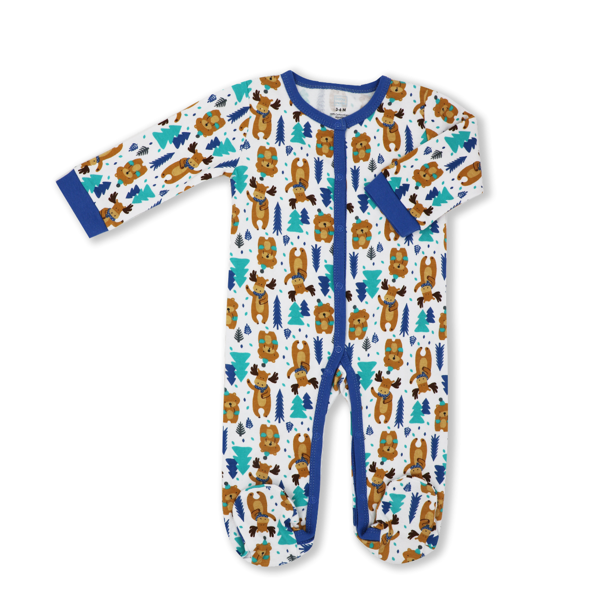 Moose and Bear Interlock Baby Bodysuit - ittybittybubba