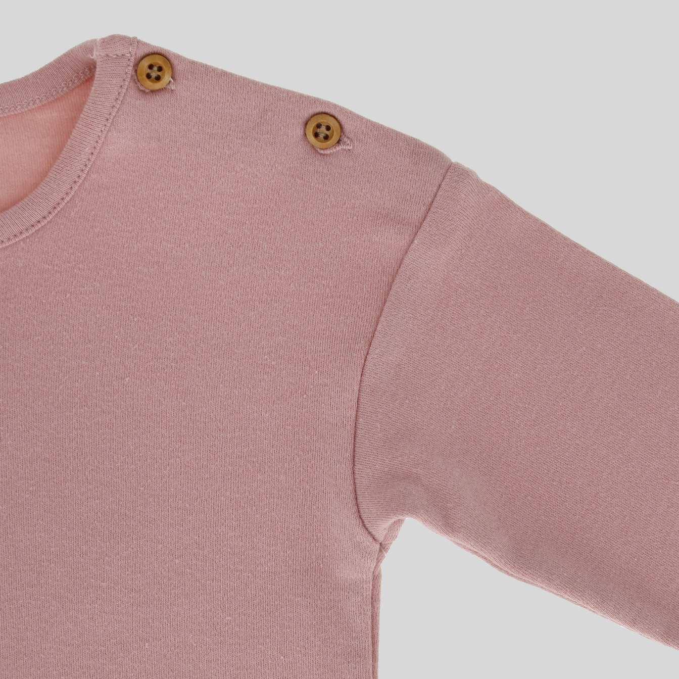 Organic Cotton Misty Rose Toddler Long Sleeve T-Shirt - ittybittybubba