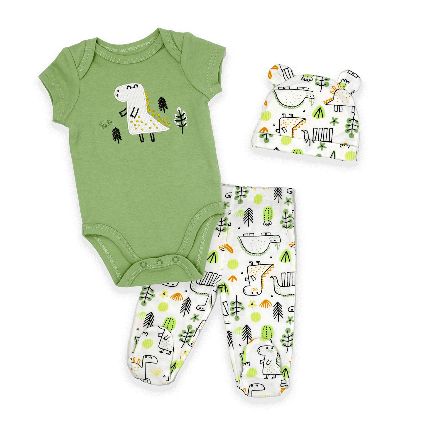 Baby Boy's Footed Jogger Set - Dinosaur