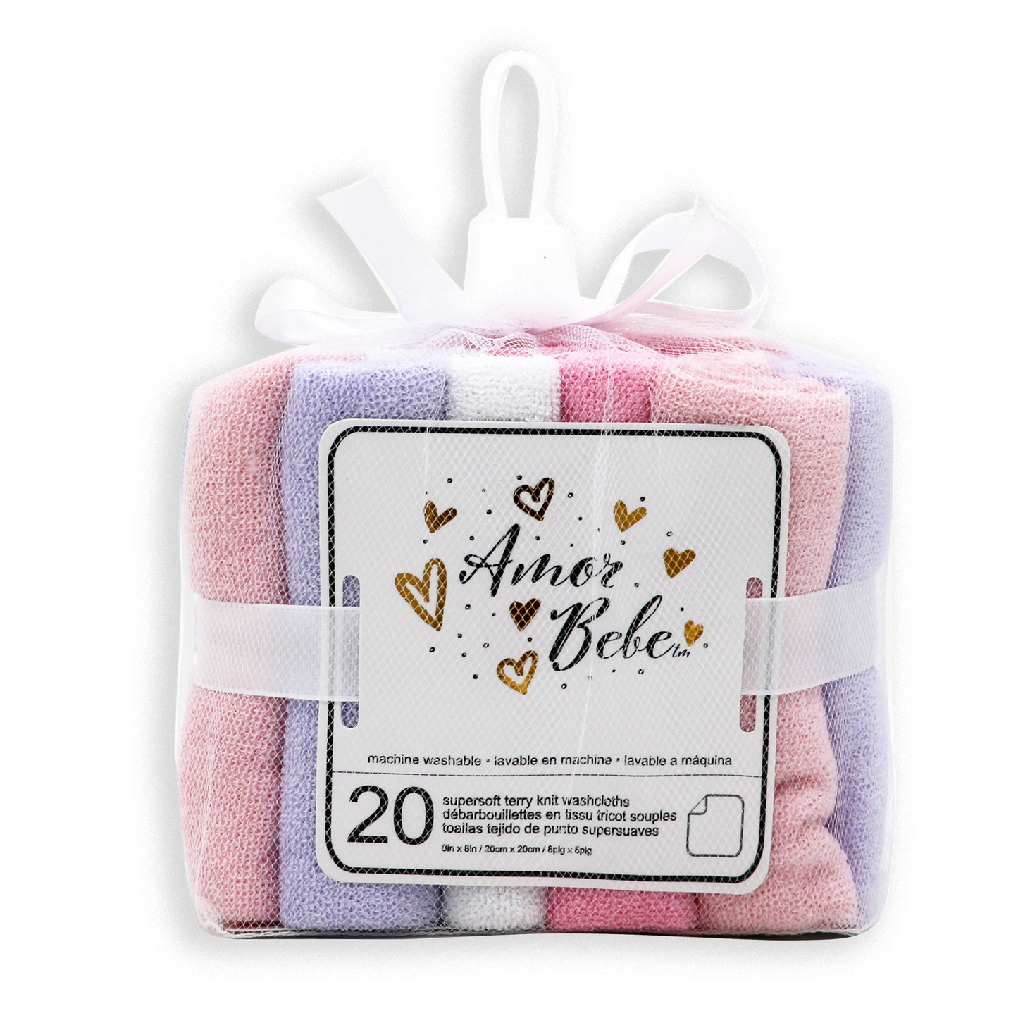 Washcloths - Pink - ittybittybubba