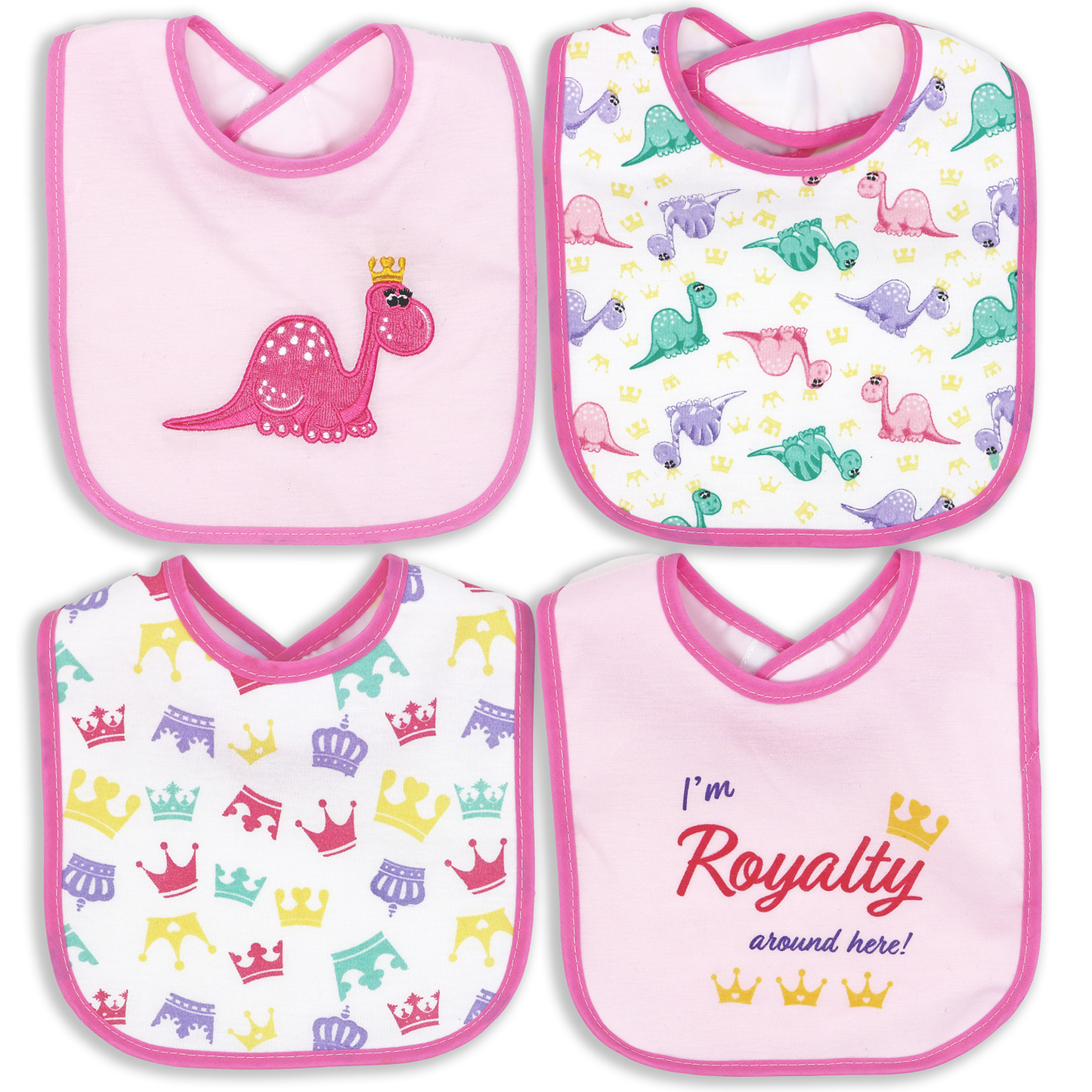 Princess Dino Bib Set - ittybittybubba