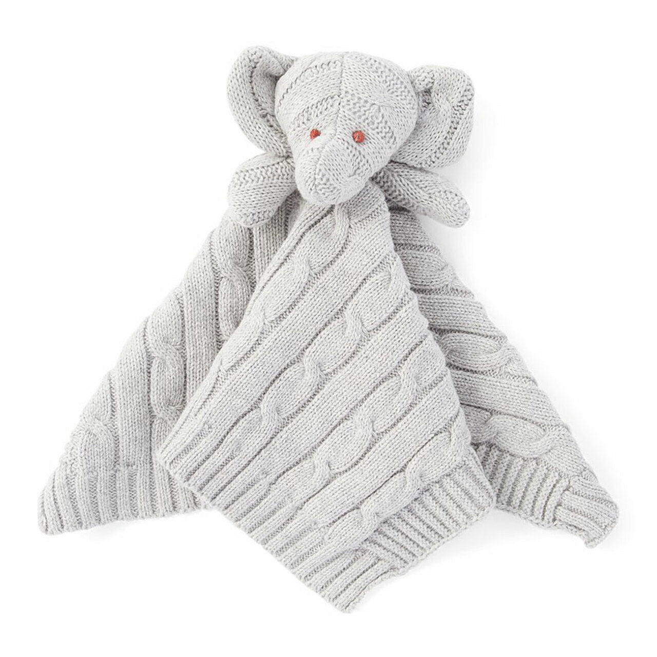 Elephant Knit Security Blanket - ittybittybubba