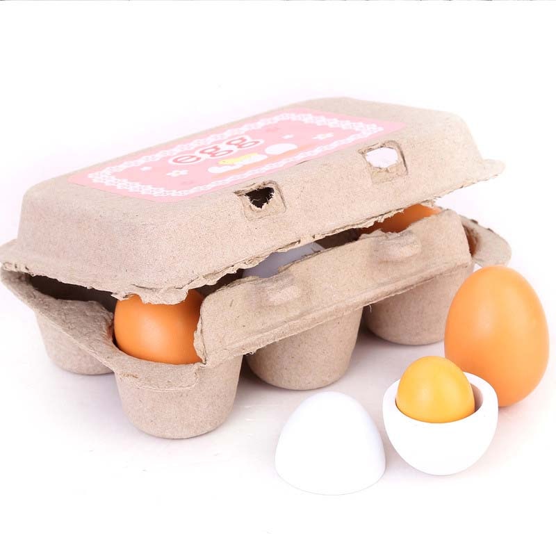 Wooden  Kitchen Toys - Eggs