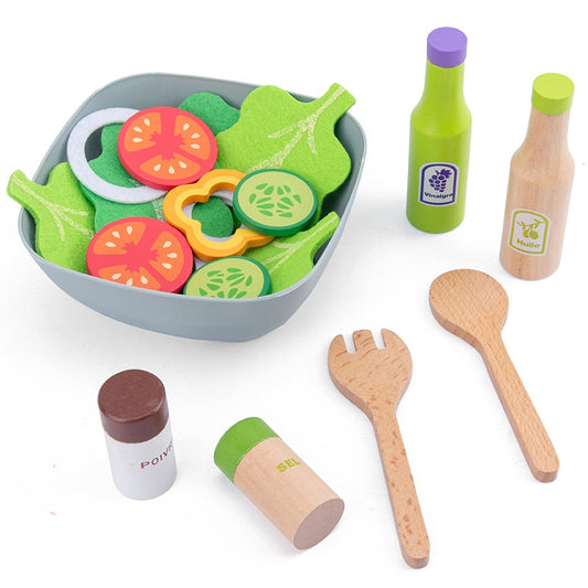 Wooden Kitchen Toys - Salad Set