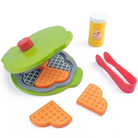 Wooden Toy Waffle Maker for Kids