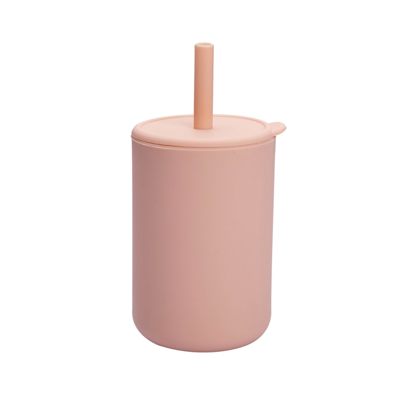 Silicone Baby Drinking Cup with Straw - ittybittybubba