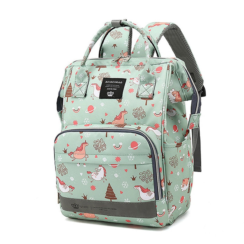 Large Capacity Diaper Bag Backpack - Unicorns