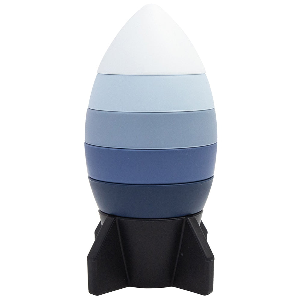 Montessori Silicone Building Blocks - Rocket