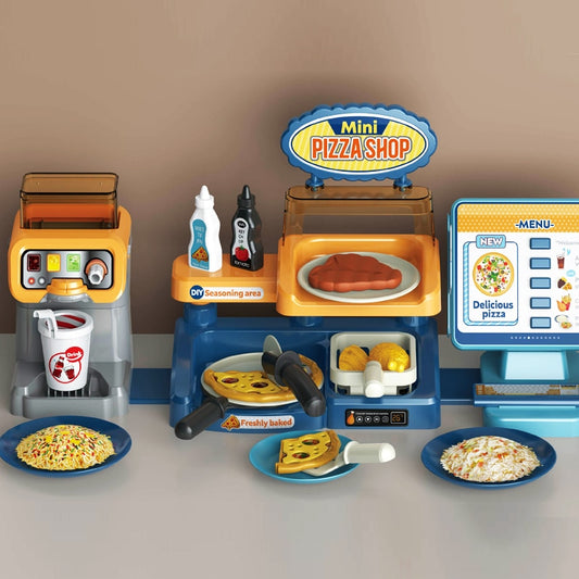 Kids Pizza Shop Playset with Cash Register