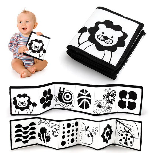 Montessori Baby Cloth Book Black and White