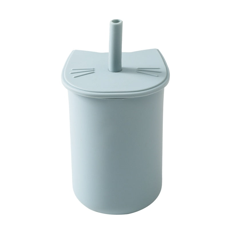Leakproof Silicone Cup with Straw - ittybittybubba