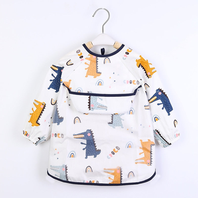 Baby's Long Sleeve Smock Feeding Bib