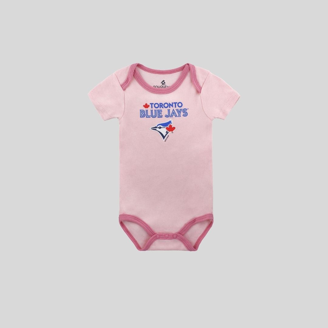 MLB Toronto Blue Jays Baby Girls' Bodysuit 3pk - 3-6M