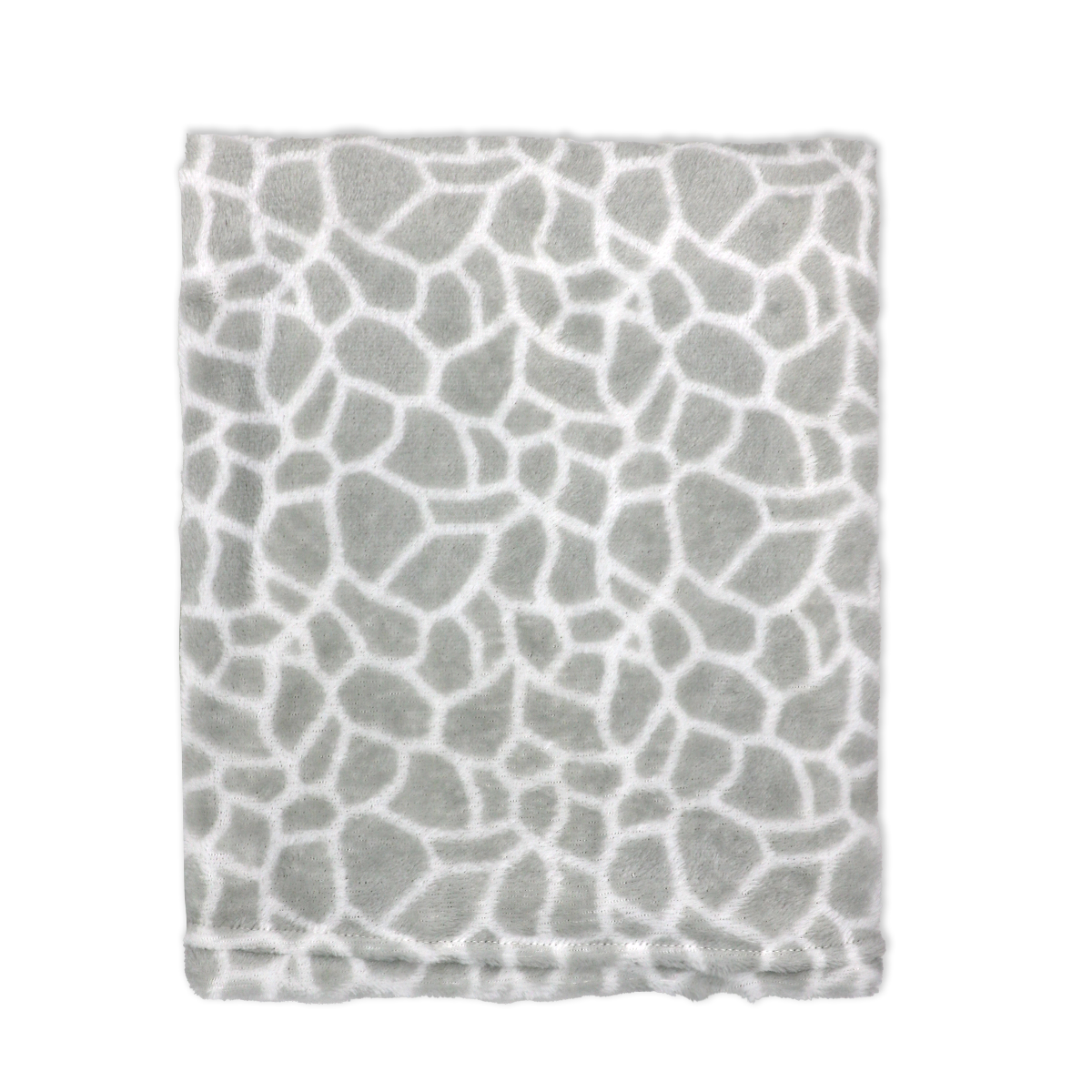 Printed Plush Baby Blanket - Giraffe Print - ittybittybubba