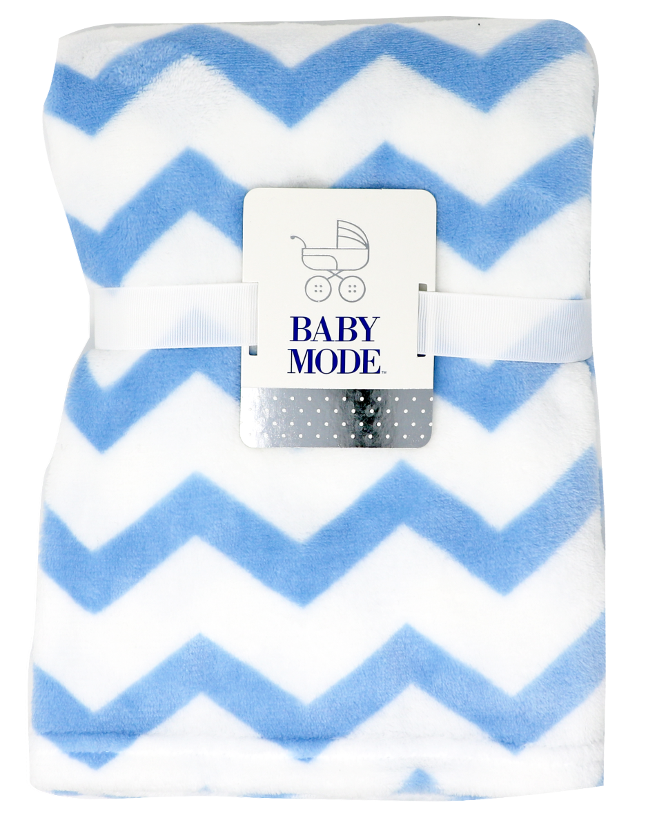 Zig Zag Baby Plush Blanket - ittybittybubba