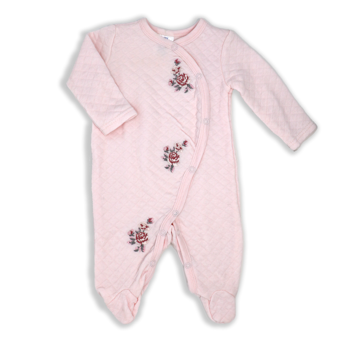 Rose Quilted Bodysuit Sleeper - ittybittybubba