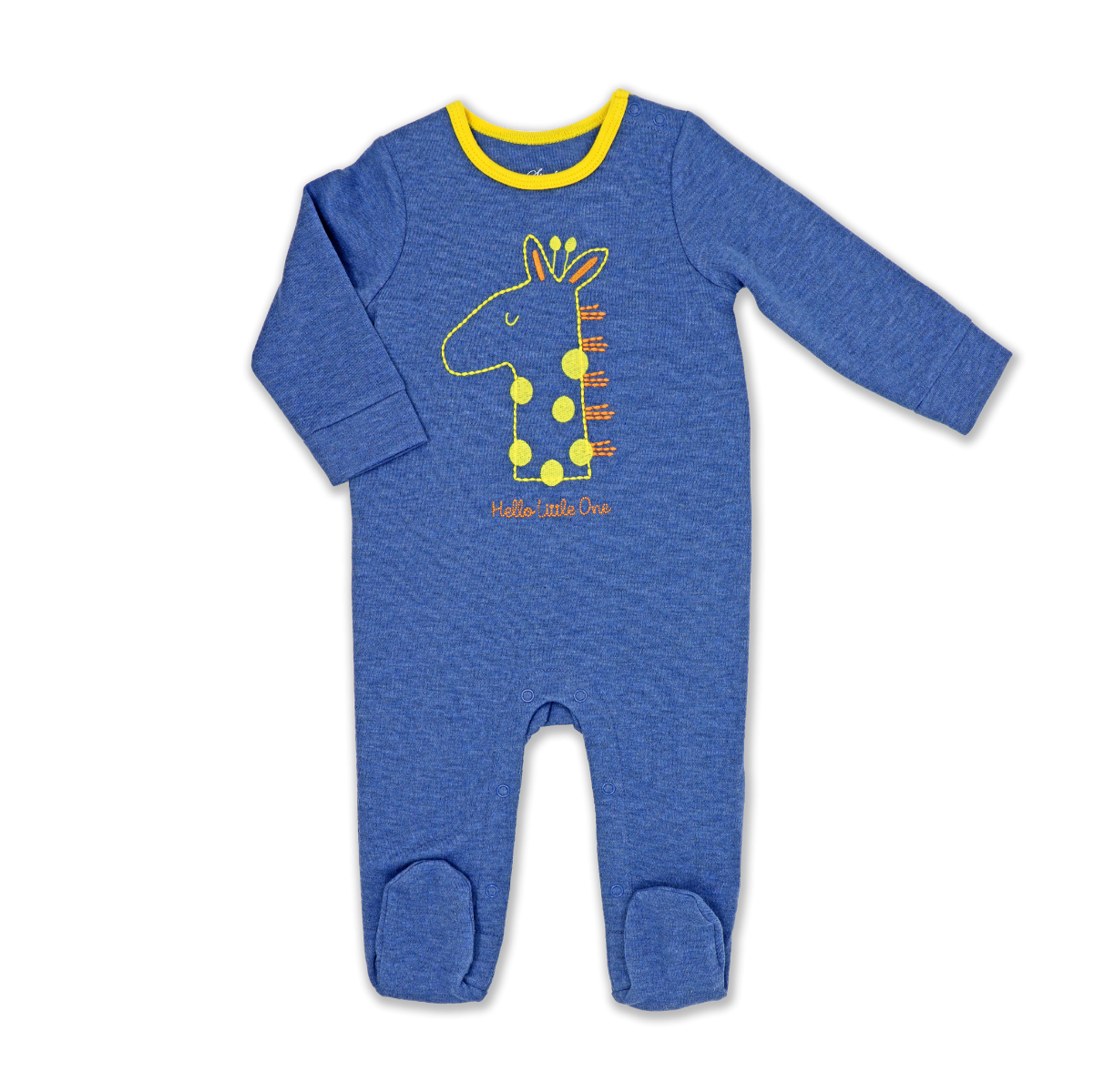 Embroidery Bodysuit Coverall - Hello Little One - ittybittybubba