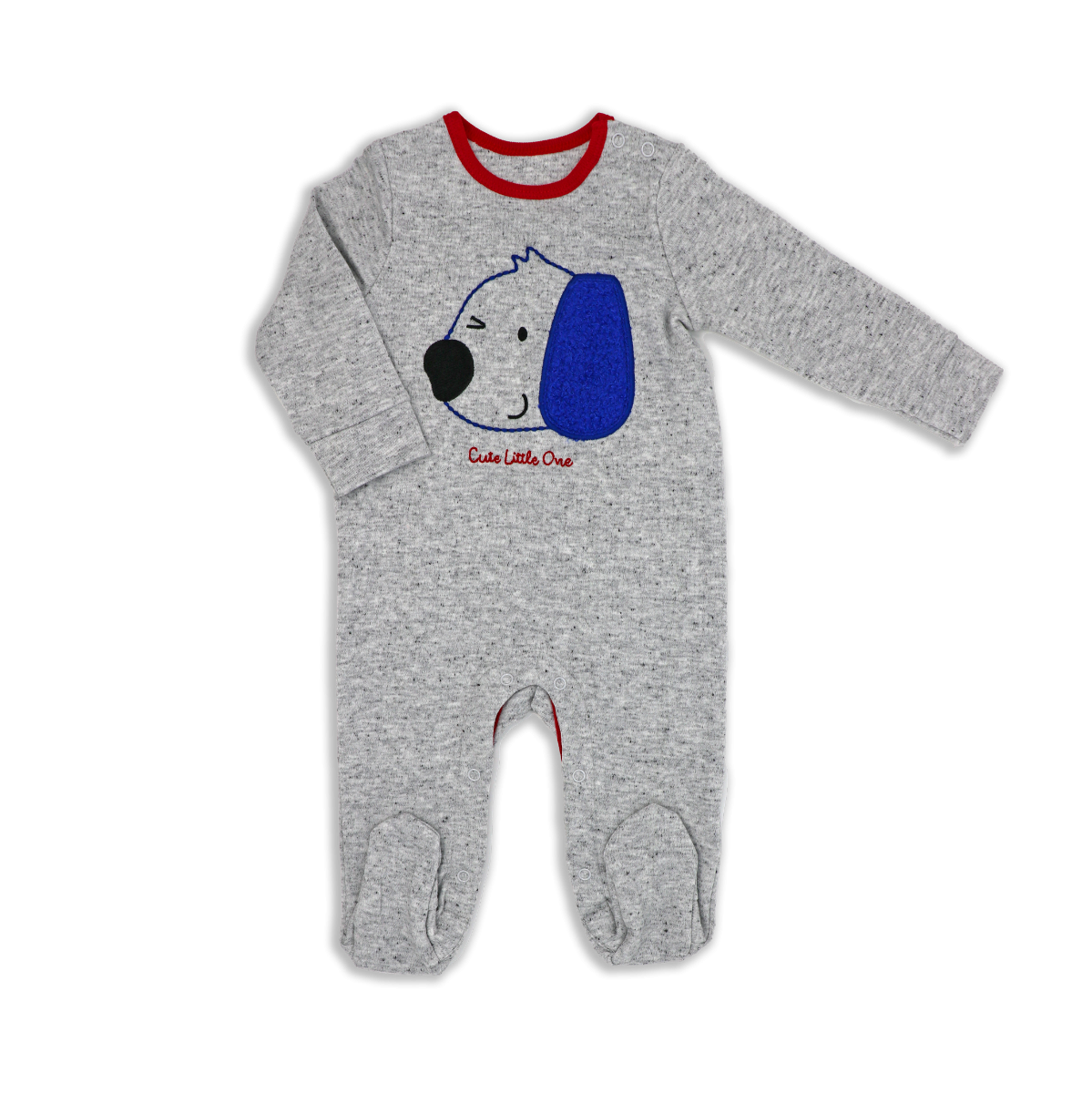 Embroidery Bodysuit Coverall - Cute Little One - ittybittybubba