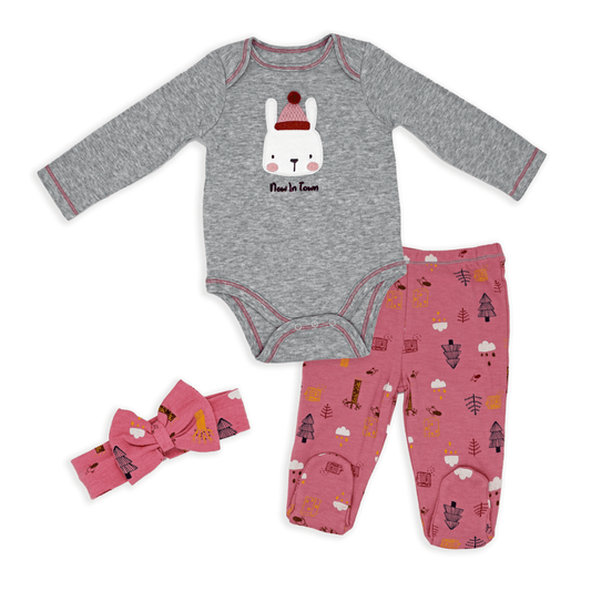 Baby Girl's Jogger Set - New in Town - ittybittybubba