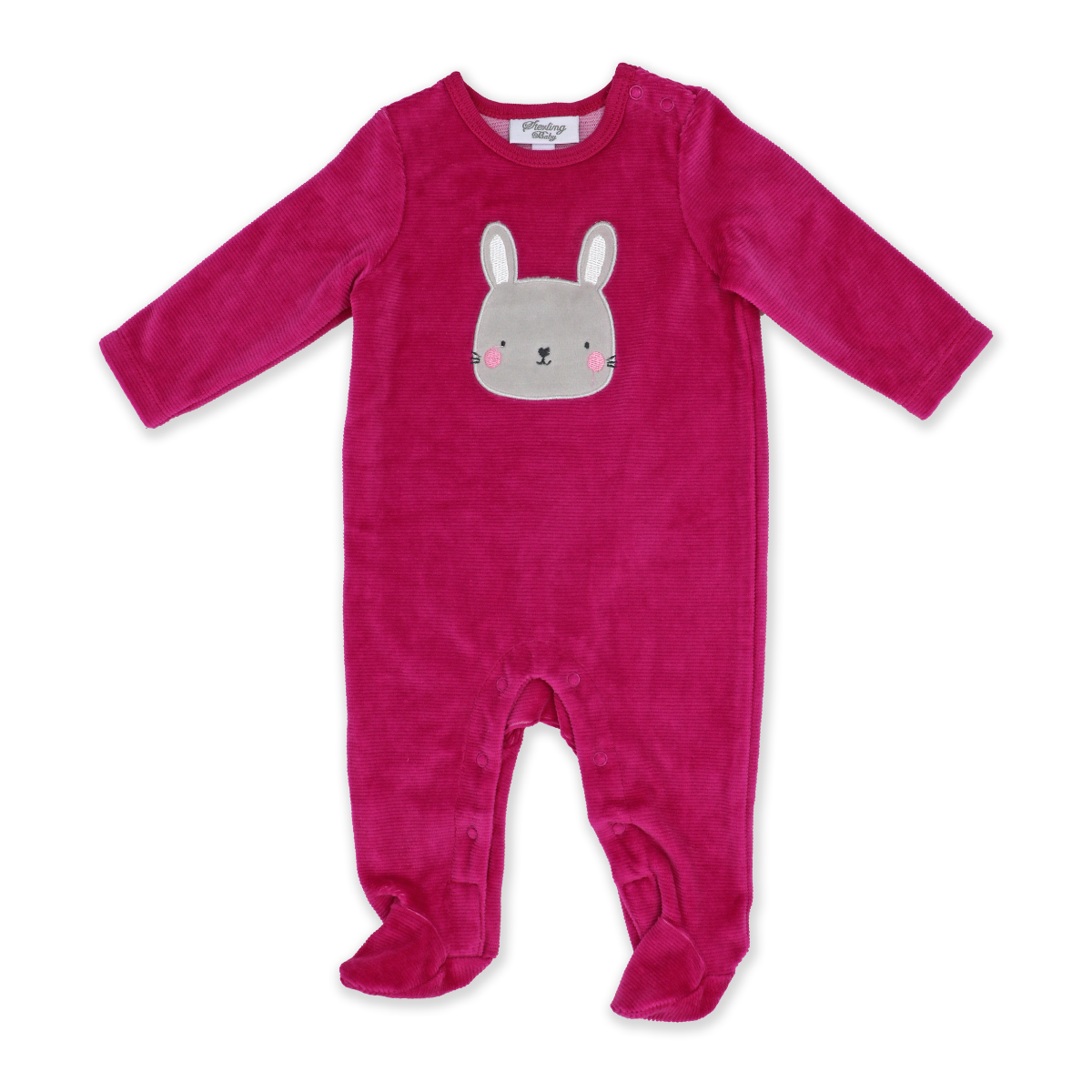 Bunny Baby Ribbed Bodysuit Coverall - ittybittybubba