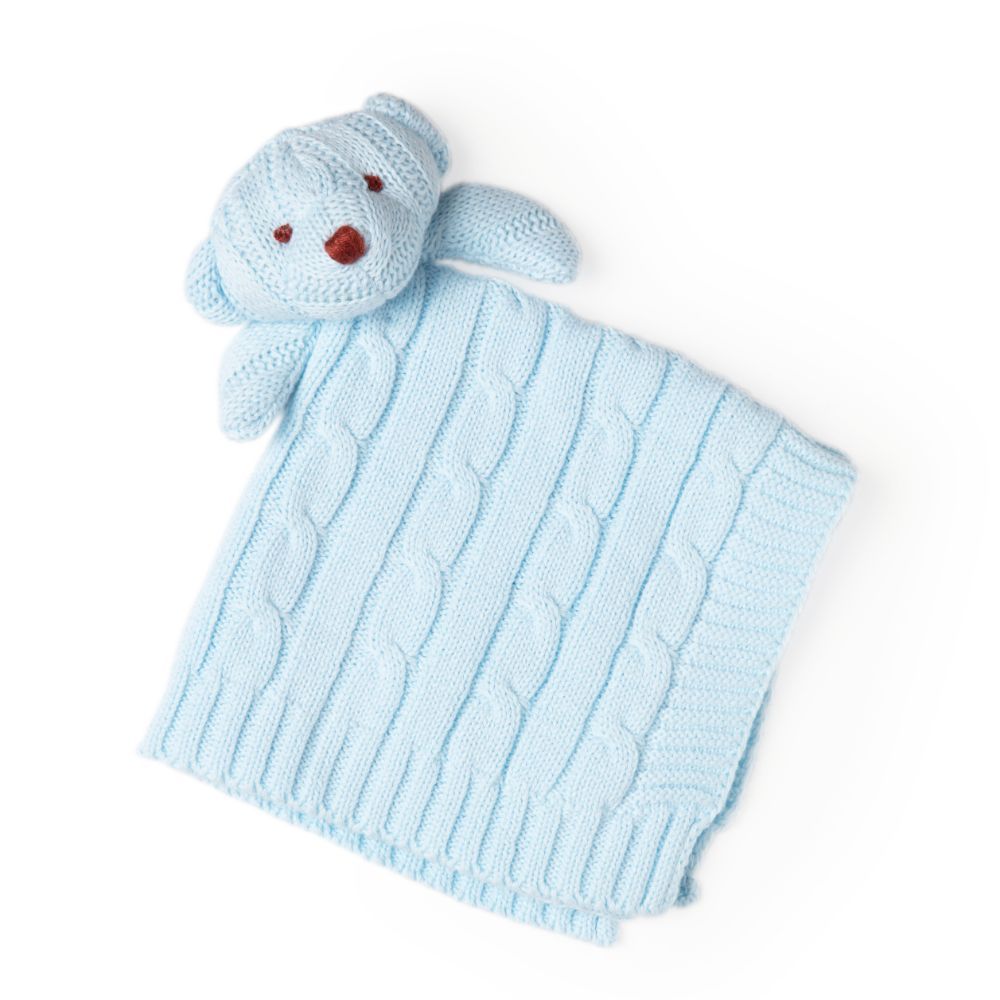 Bear Knit Security Blanket - ittybittybubba