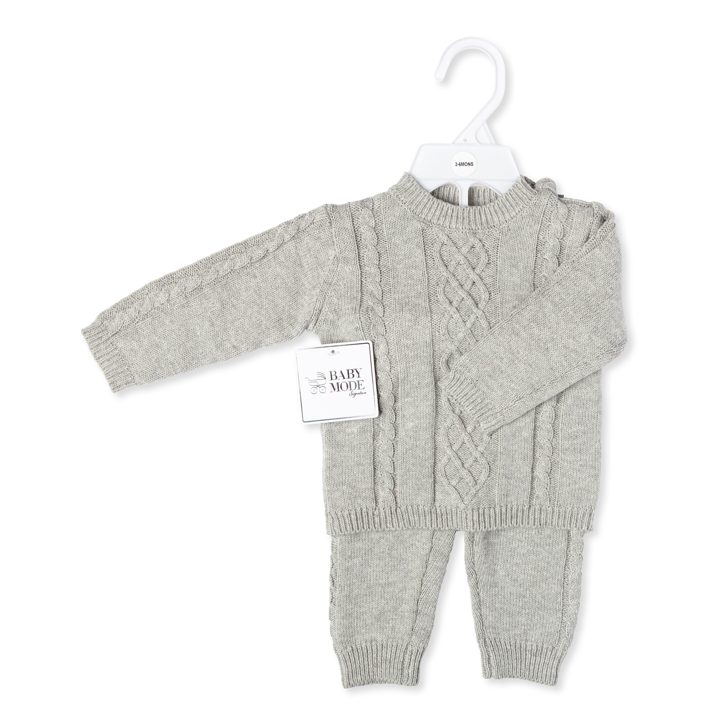 Cable-Knit Baby Sweater Set - ittybittybubba