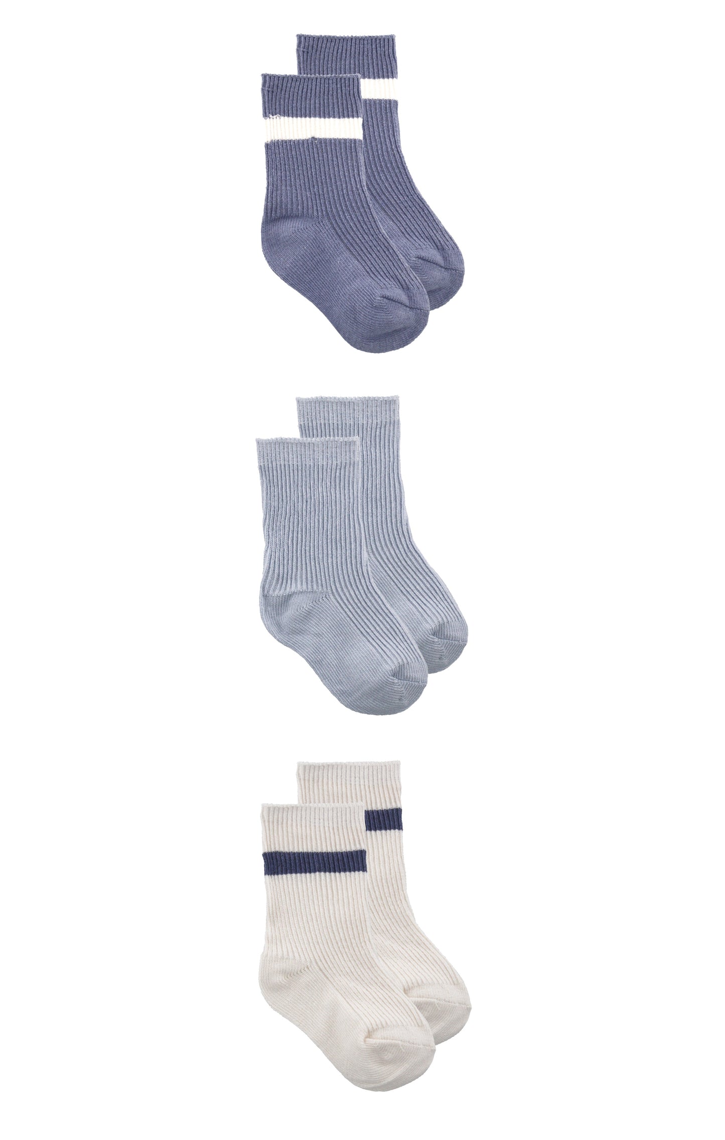 Organic Cotton Baby 3 Pack Socks - ittybittybubba