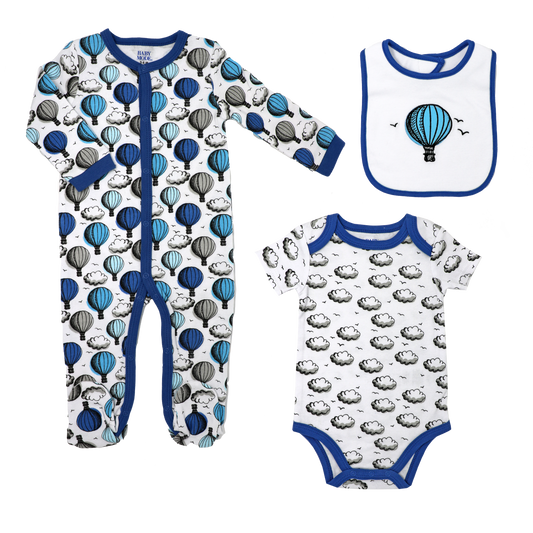 Hot Air Balloon Coverall Set - ittybittybubba