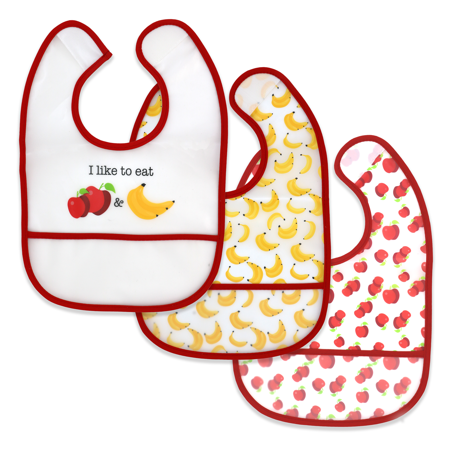 PEVA Bib Set - Fruit - ittybittybubba