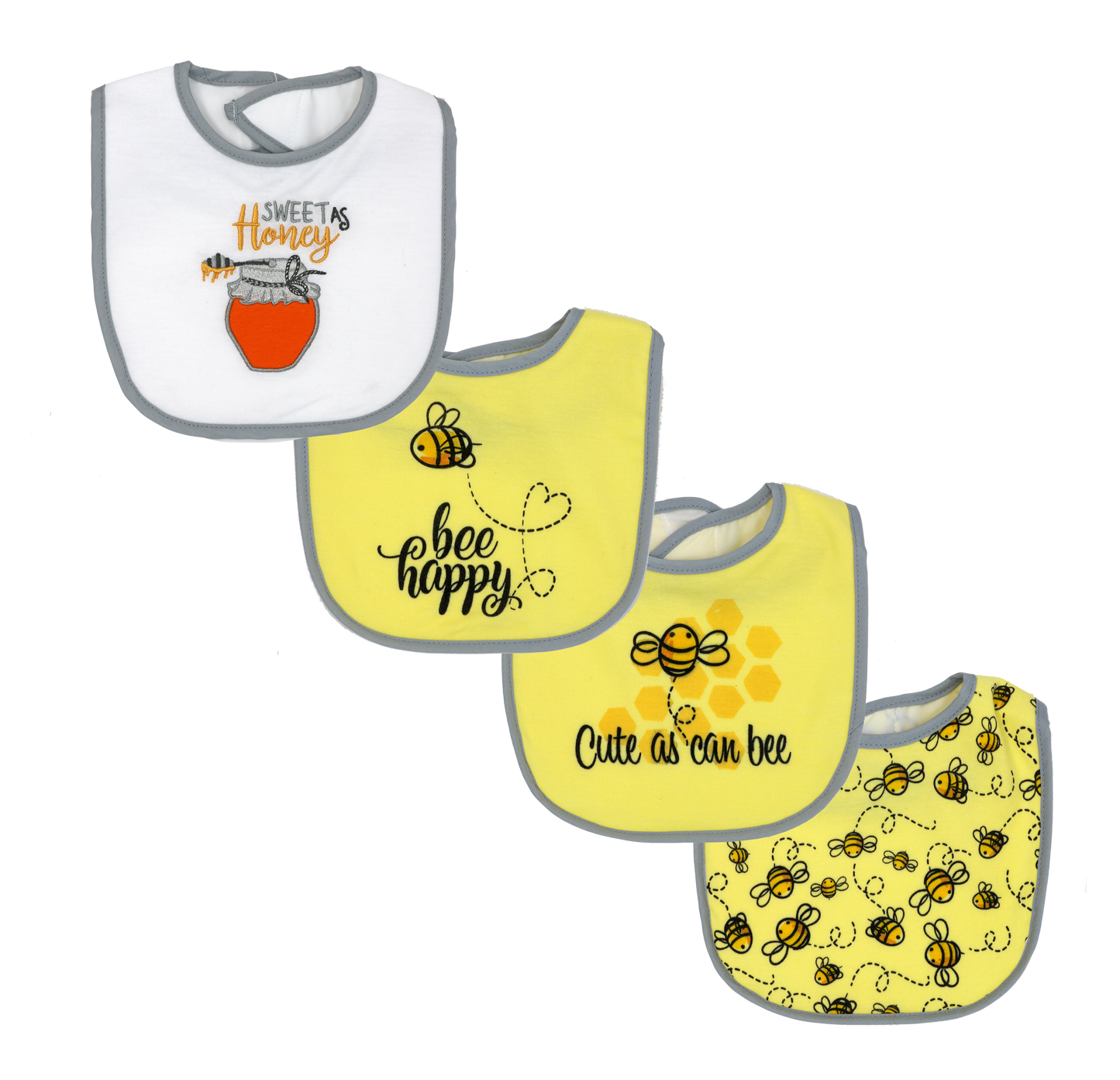 Honey Bee Bib Set - ittybittybubba