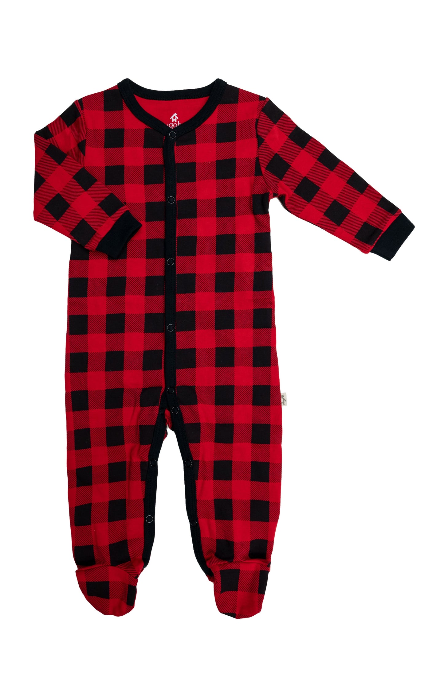 Buffalo Plaid Baby Sleeper Bodysuit - ittybittybubba