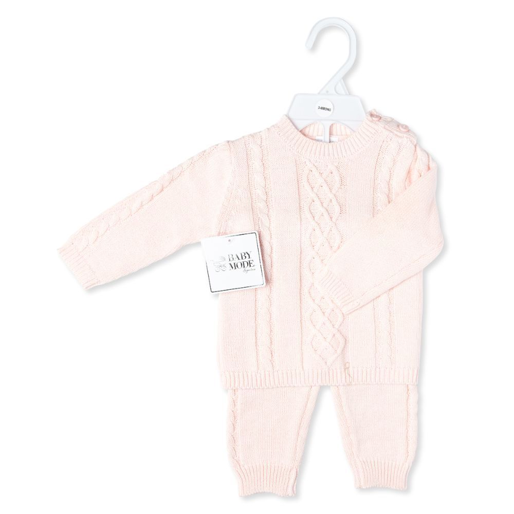 Cable-Knit Baby's Sweater Set - ittybittybubba