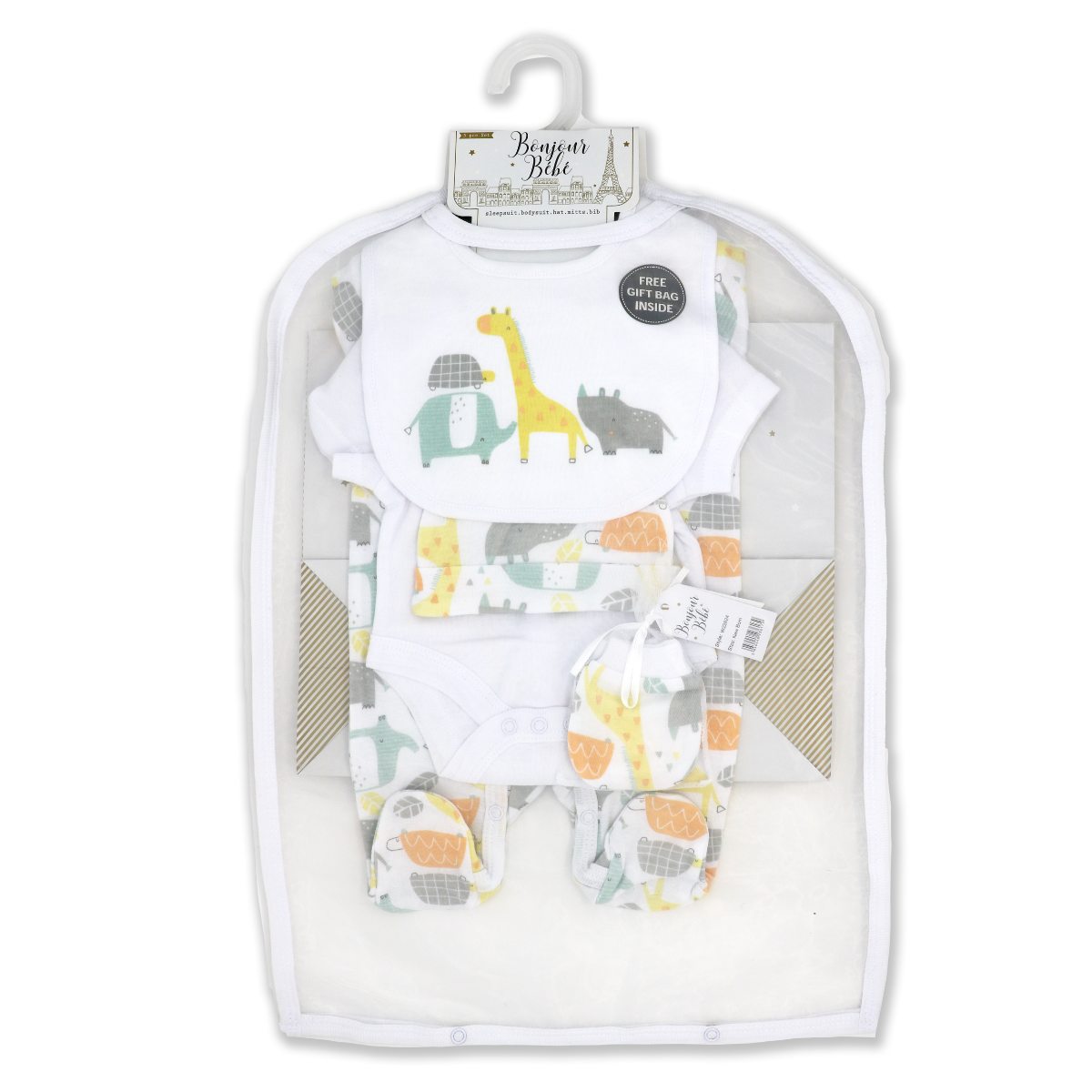 Zoo Animal Baby Gift Mesh Bag Set - ittybittybubba