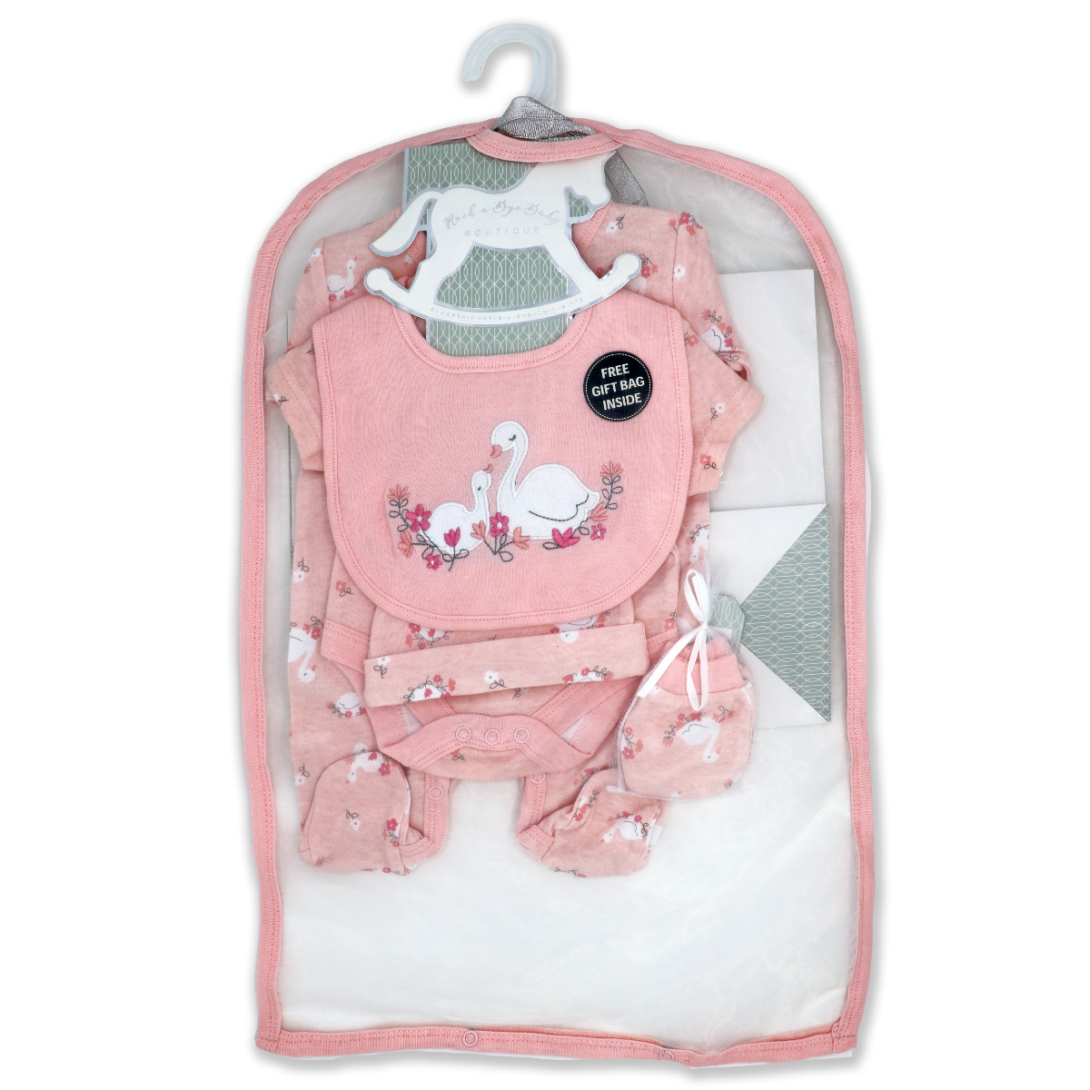 Swan Baby Gift Mesh Bag Set - ittybittybubba