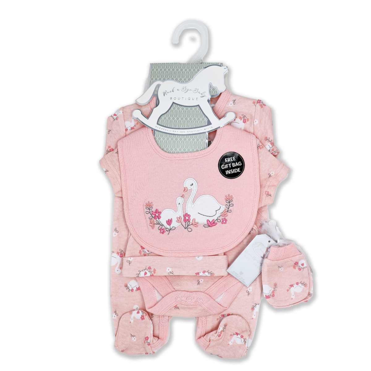 Swan Baby Gift Mesh Bag Set - ittybittybubba